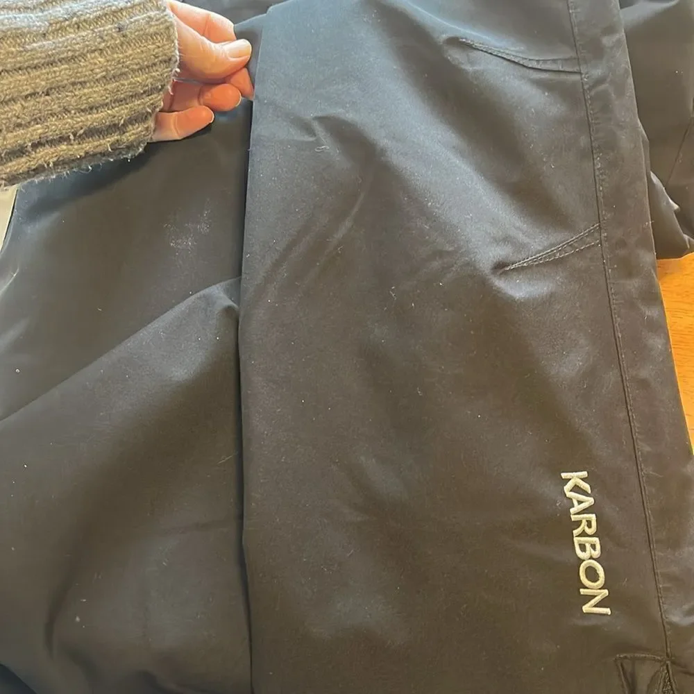 EXCELLENT CONDITION WOMEN’S SIZE 8 BLACK KARBON PRISM INSULATED SKI/SNOWPANTS